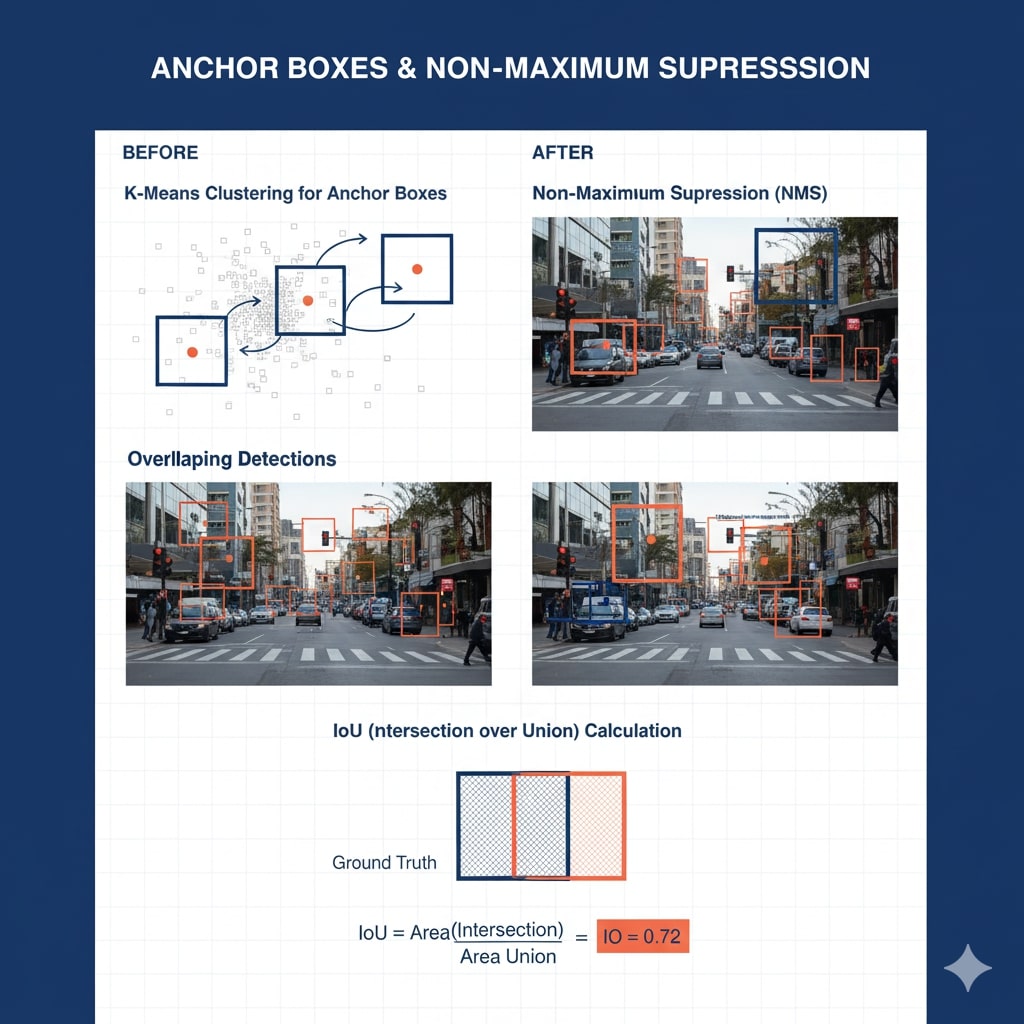 Anchor Box ve NMS Visualization